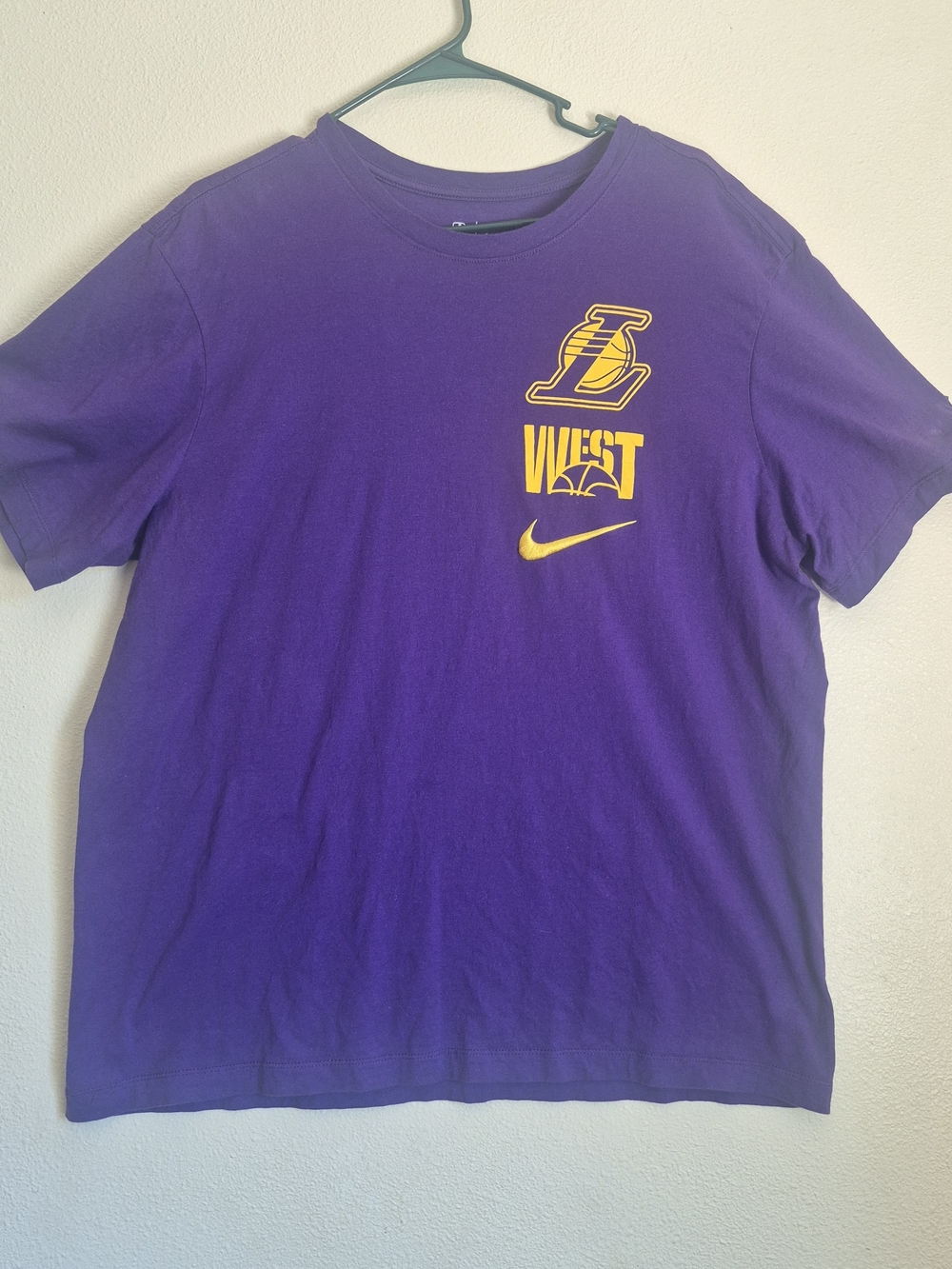Nike Purple Jerry West Los Angeles Lakers Tee